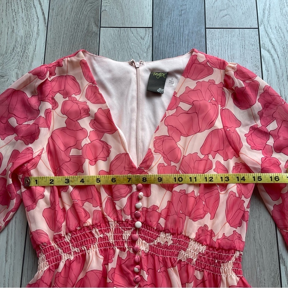 Taylor Orange Floral Dress - Picture 4 of 5
